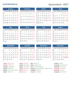 Calendar 2027