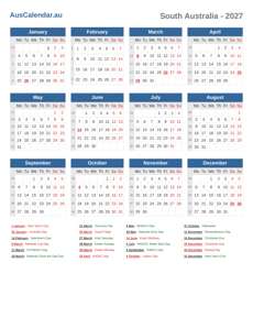 Calendar 2027