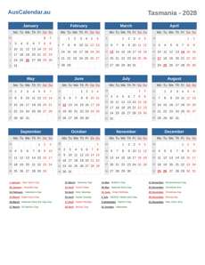 Calendar 2028