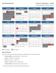 School Holidays 2025