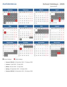 School Holidays 2025