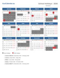 School Holidays 2026