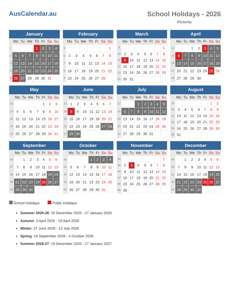 School Holidays 2026